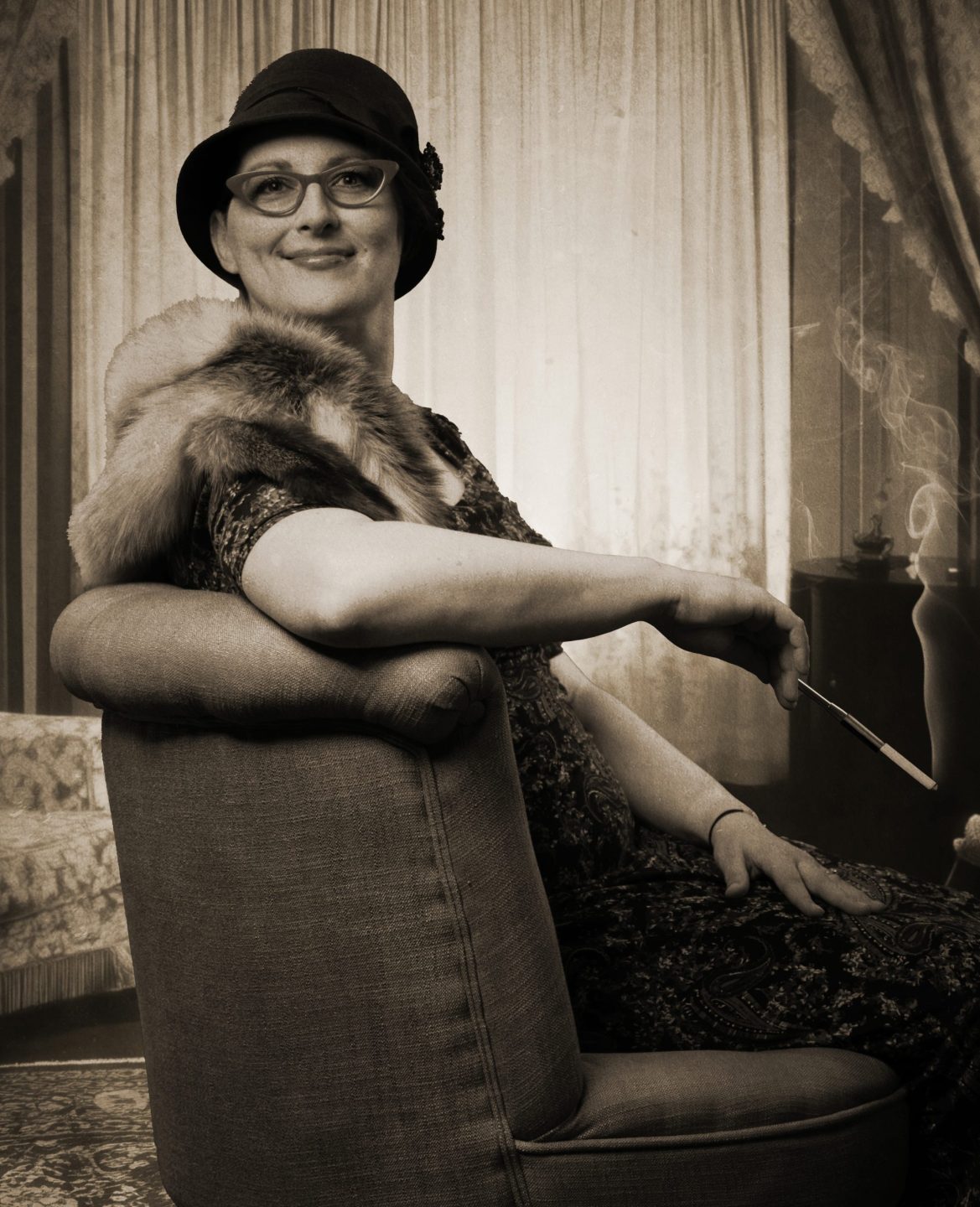 Photo of Hat Lady Nicole by Dave Brosius